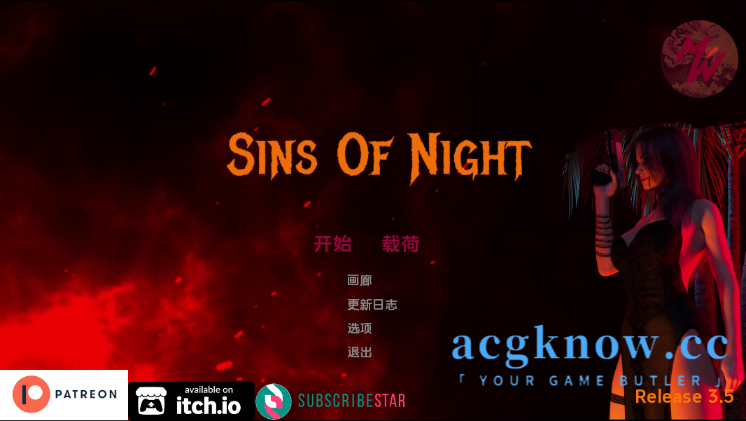 图片[1]-[PC+安卓][欧美SLG/汉化/动态] 夜之罪 [Release 3.5] Sins of Night [1.53G]-acgknow