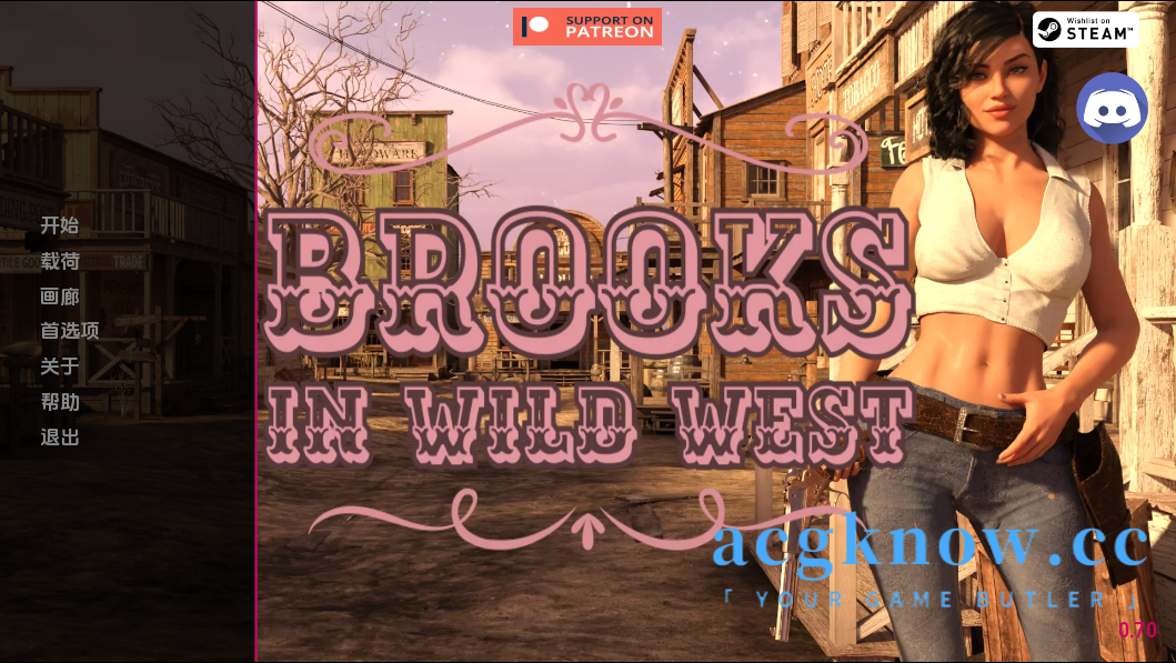 图片[1]-[PC+安卓][欧美SLG/汉化/动态]狂野西部的布鲁克斯 [v0.70] Brooks in Wild West [2G]-acgknow