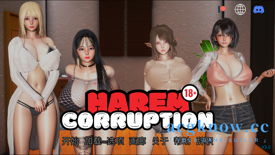 图片[1]-[PC+安卓] [亚洲SLG/汉化/动态] 后宫腐败 [v3.0] Harem Corruption [3.47G]-acgknow