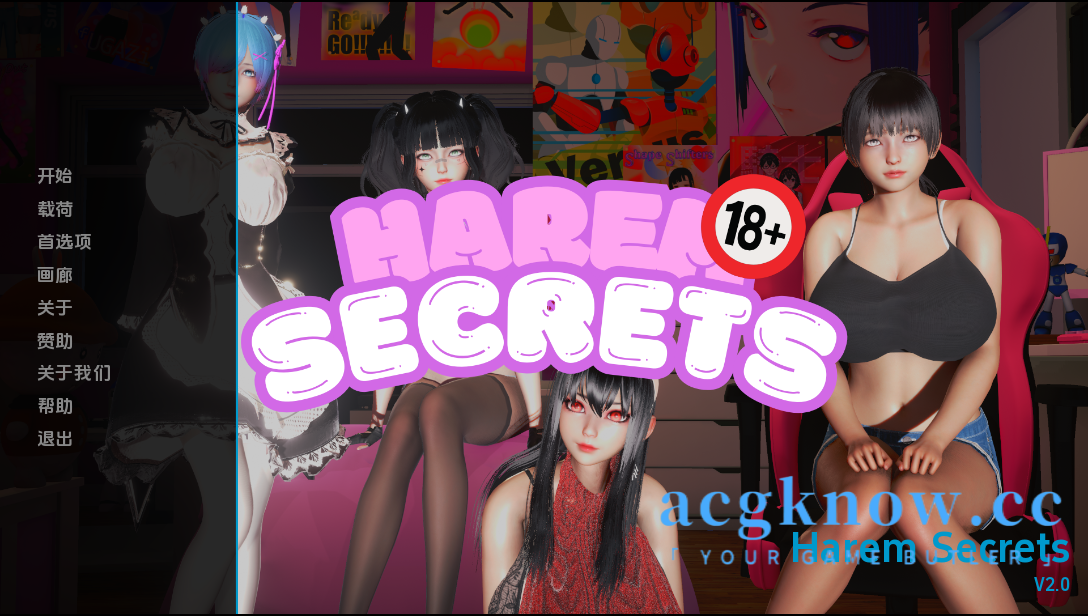 图片[1]-[PC+安卓]?[亚洲SLG/汉化/动态]后宫秘密 [v2.0] Harem Secrets [1.52G]-acgknow