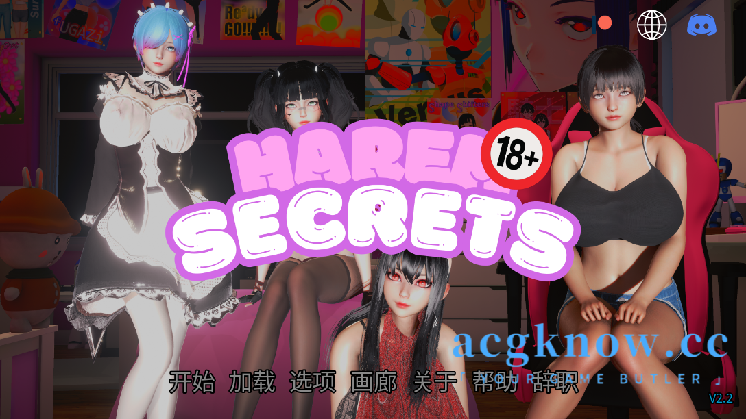 图片[1]-[PC+安卓]?[亚洲SLG/汉化/动态]后宫秘密 [v2.2] Harem Secrets [2.7G]-acgknow