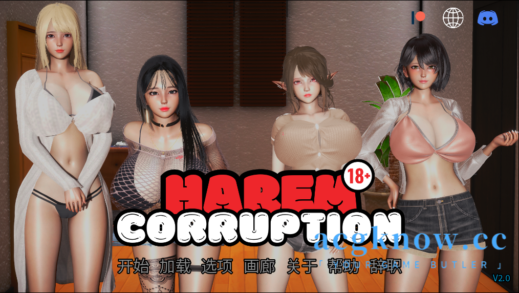 图片[1]-[PC+安卓] [亚洲SLG/汉化/动态] 后宫腐败 [v2.0 Bugfix] Harem Corruption [1.94G]-acgknow