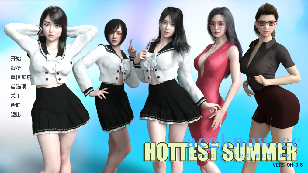 图片[1]-[PC+安卓][亚洲SLG/汉化/动态]最热的夏天 [v0.8] Hottest Summer[1.67G]-acgknow