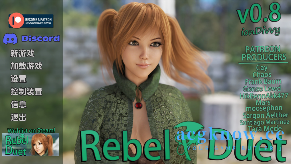 图片[1]-[PC+安卓+IOS][欧美SLG/汉化] 叛逆二重唱 反叛二重奏 [v0.8] Rebel Duet [3.73G]-acgknow