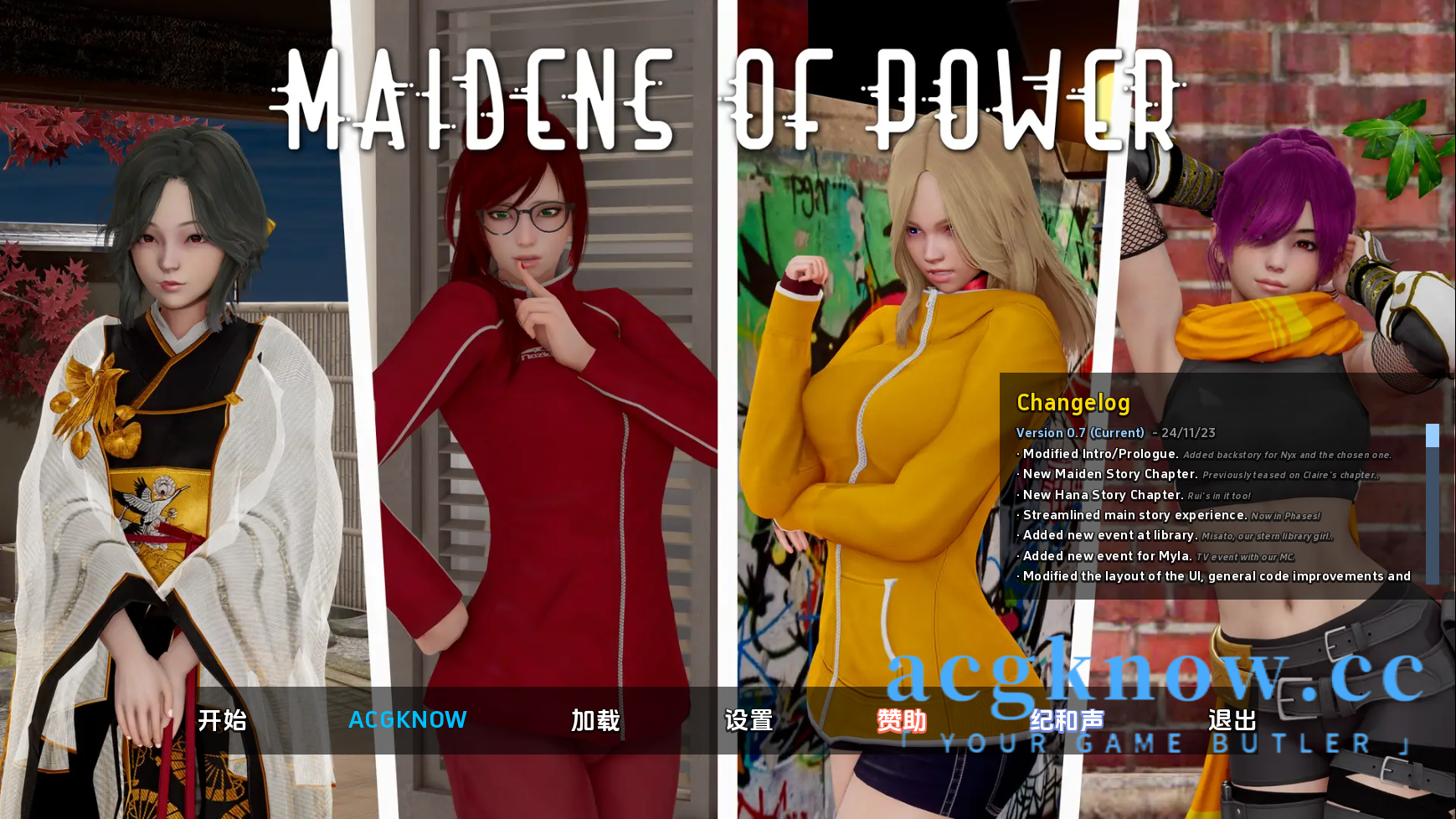 图片[1]-[PC+安卓+IOS][亚洲SLG/汉化/动态]超能力少女 权利少女 [v0.7] Maidens of Power【1.5G】-acgknow